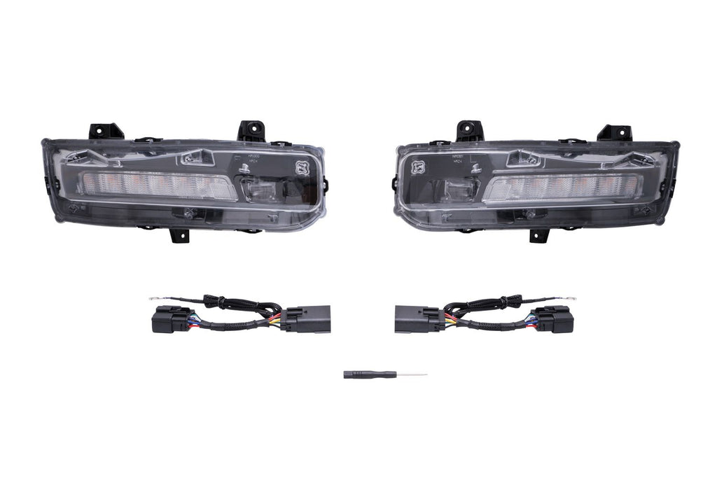 Diode Dynamics Elite Series Combination Yellow Fog Lamp (Pair) - Ford Mustang 2018-2023 (USDM)