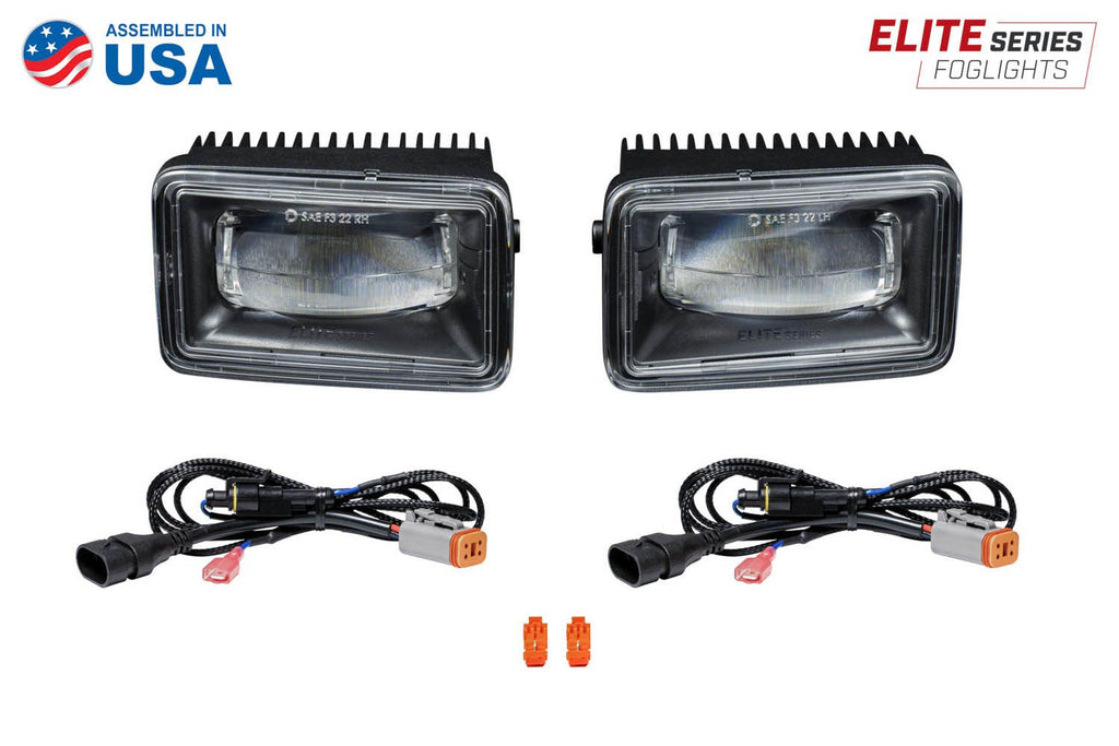 Diode Dynamics Elite Series Type F2 Yellow Fog Lamps (Pair) - Multiple Fitments