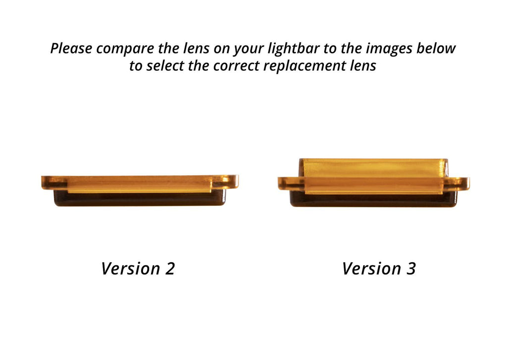 Diode Dynamics Clear Wide Version 3 Outer Lens for Stage Series Light Bars - Universal Fitment