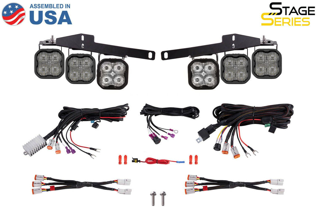 Diode Dynamics SS3 Dual-Color LED Fog Light Kit - Ford Raptor 2017-2020