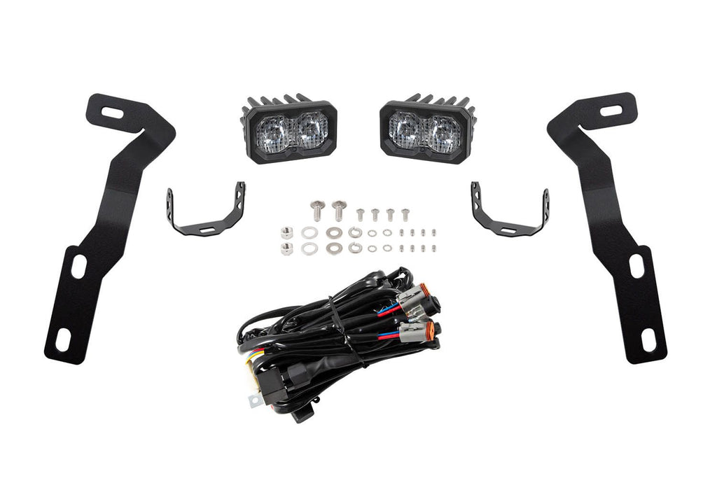 Diode Dynamics Stage Series C2 2.0 Pro White Combo/Driving Backlit Ditch Light Kit - Toyota Tacoma 2016-2023