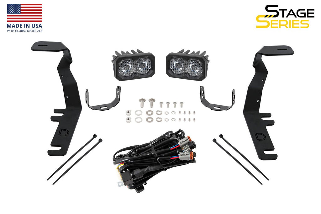 Diode Dynamics Stage Series Backlit Ditch Light Bracket Kit - Ford F-150 2015-2020
