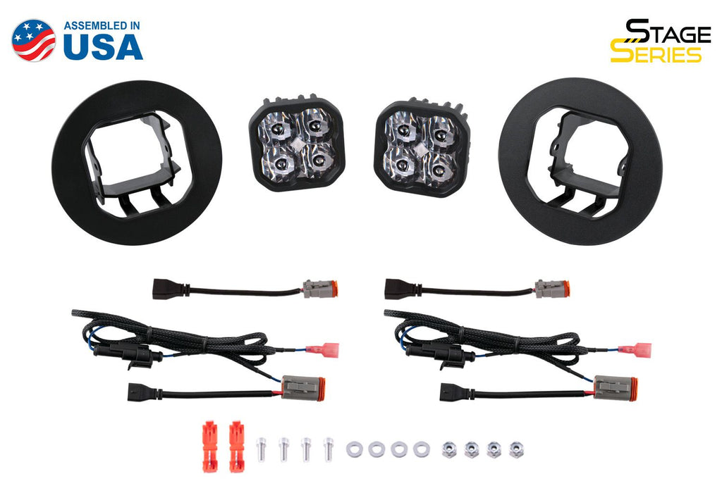 Diode Dynamics SS3 Dual-Color Wide SAE Type GM5 Fog Light Kit -  GMC Sierra 1500/2500 HD/3500 HD 2007-2014