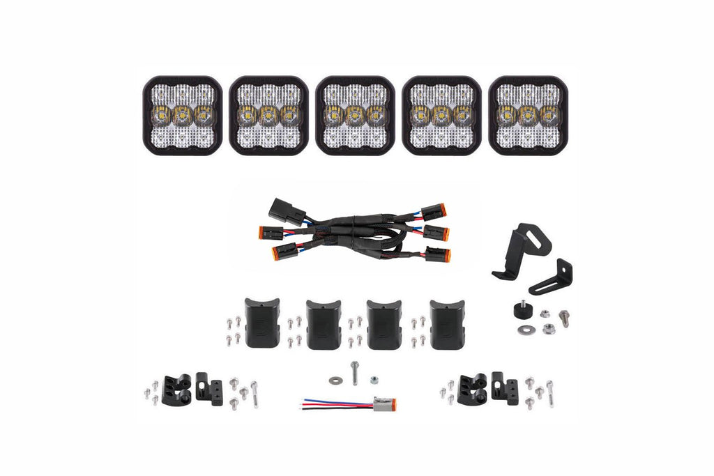 Diode Dynamics SS5 CrossLink White Combo Sport 5-Pod LED Lightbar (Single) - Universal Fitment