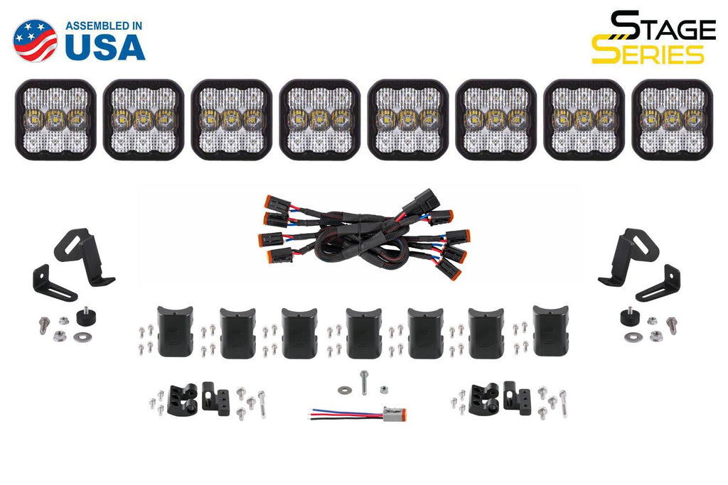 Diode Dynamics SS5 White Driving Sport CrossLink 8-Pod LED Light Bar (Single) - Universal Fitment
