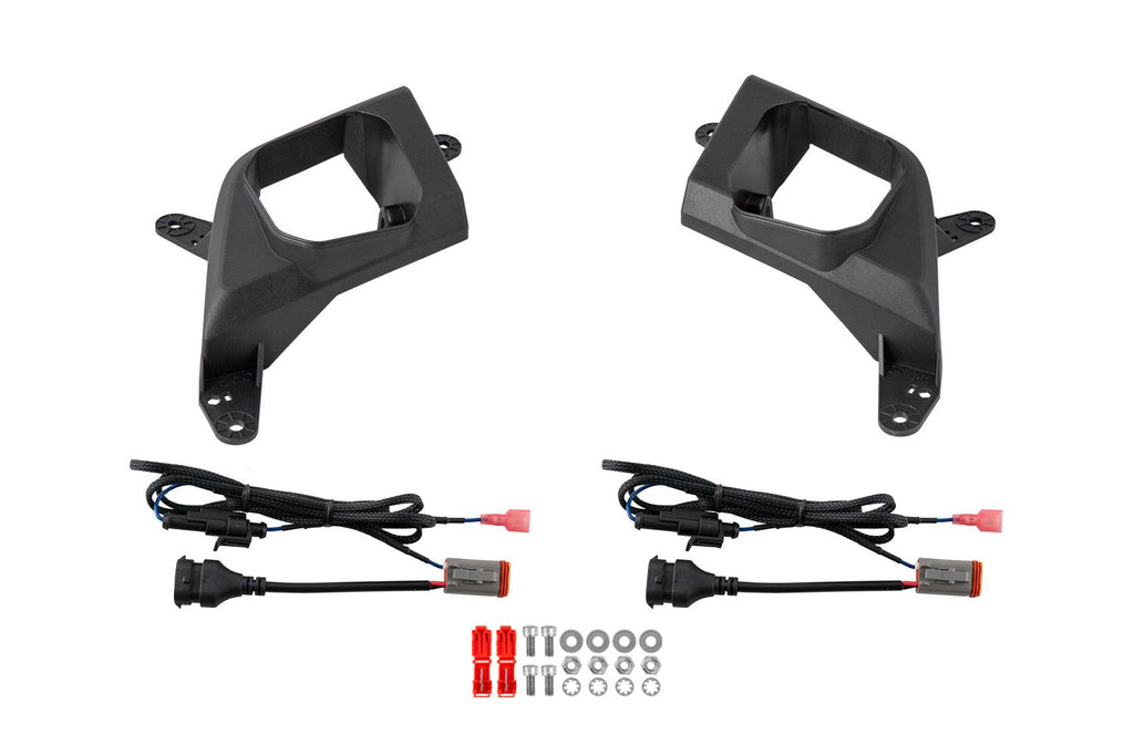 Diode Dynamics SS3 Type SV2 Fog Light Mounting Kit - Chevrolet Silverado 1500 / 2500 / 3500 2019-2021