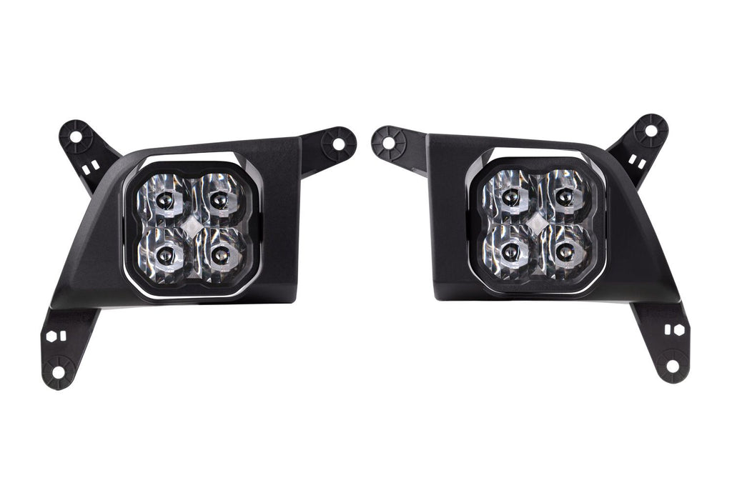 Diode Dynamics SS3 Dual-Color Wide SAE Type SV2 Fog Light Kit - Chevrolet Silverado 1500/2500 HD/3500 HD 2019-2023