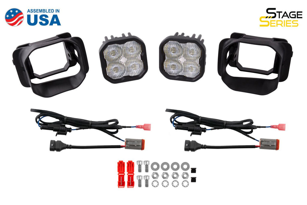 Diode Dynamics SS3 Dual-Color Wide SAE Type F2 Fog Light Kit - Multiple Ford Fitments