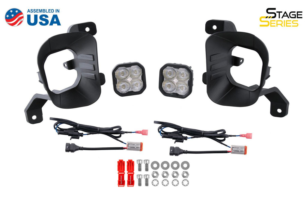 Diode Dynamics SS3 Dual-Color Wide SAE/DOT Ram Vertical Fog Light Kit - Ram 1500/1500 Classic 2013-2023