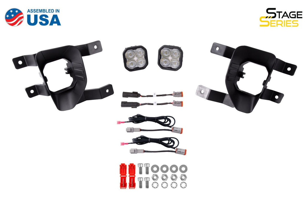 Diode Dynamics SS3 Dual-Color Wide SAE Type SV1 Fog Light Kit - Chevrolet Silverado 1500/1500 LD 2016-2019