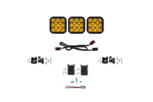 Load image into Gallery viewer, Diode Dynamics SS5 Yellow Driving Sport CrossLink 3-Pod LED Light Bar (Single) - Universal Fitment