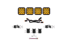Load image into Gallery viewer, Diode Dynamics SS5 Yellow Driving Sport CrossLink 4-Pod LED Light Bar (Single) - Universal Fitment