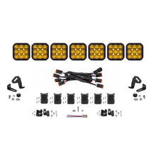 Load image into Gallery viewer, Diode Dynamics SS5 Yellow Driving Sport CrossLink 7-Pod LED Light Bar (Single) - Universal Fitment