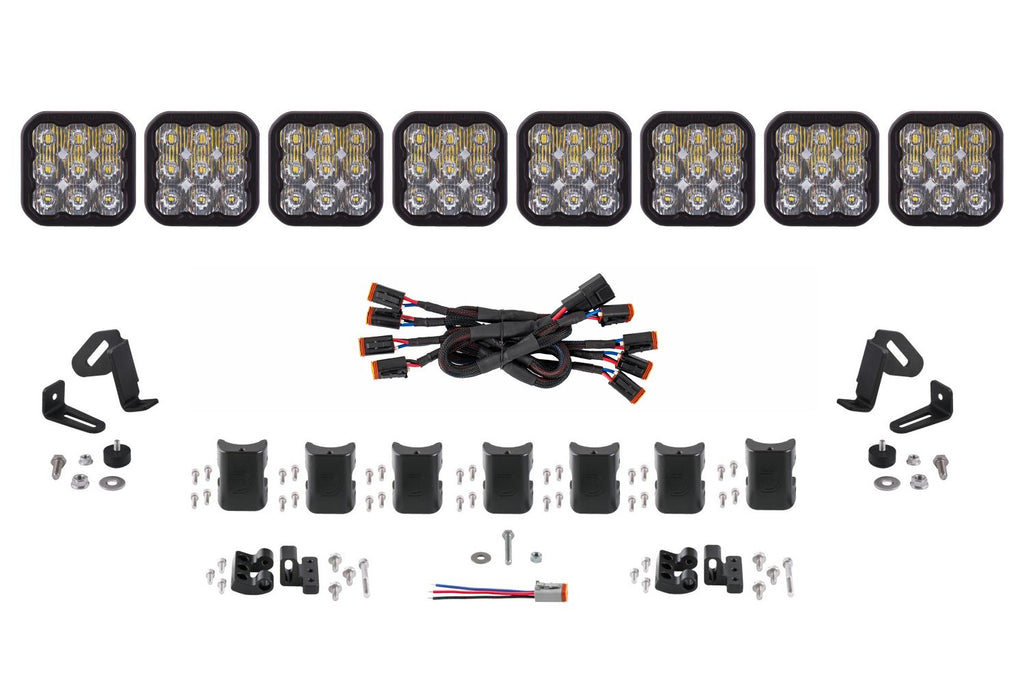 Diode Dynamics SS5 White Driving Sport CrossLink 8-Pod LED Light Bar (Single) - Universal Fitment