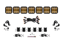 Load image into Gallery viewer, Diode Dynamics SS5 Yellow Combo Pro CrossLink 7-Pod LED Light Bar (Single) - Universal Fitment