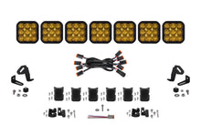 Load image into Gallery viewer, Diode Dynamics SS5 Yellow Driving Pro CrossLink 7-Pod LED Light Bar (Single) - Universal Fitment