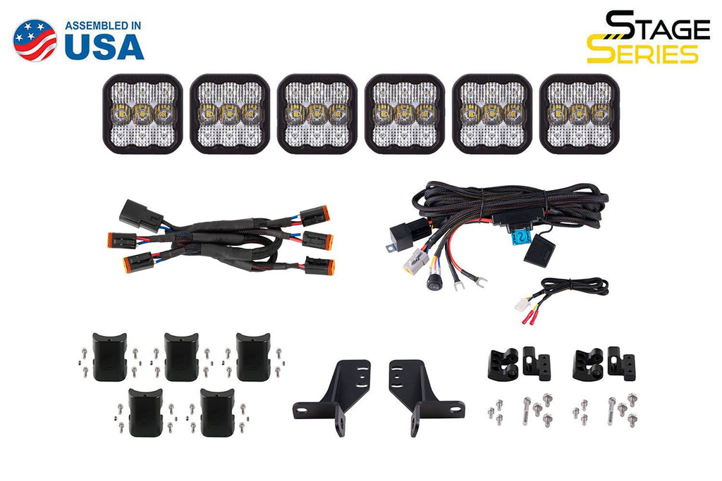 Diode Dynamics SS5 Grille CrossLink Lightbar Brackets - Ford Bronco 2021-2025