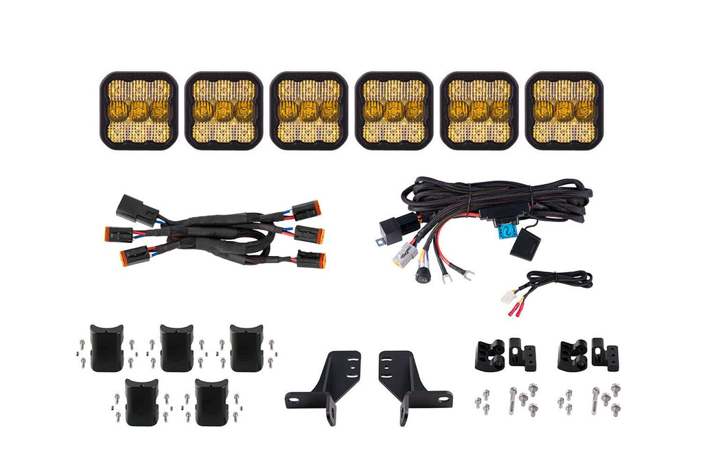 Diode Dynamics SS5 Grille CrossLink Lightbar Kit - Ford Bronco 2021-2025
