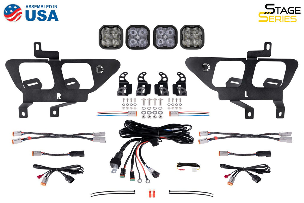 Diode Dynamics Stage Series Dual-Color Fog Pocket Kit - Ford F-150 2021-2023