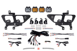 Diode Dynamics Stage Series Yellow Max Fog Pocket Kit - Ford F-150 2021-2023