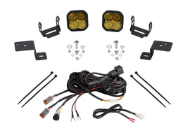 Diode Dynamics Stage Series SS3 Sport Yellow Combo Backlit Ditch Light Kit - Ford F-150 2021-2026 / Expedition 2018-2024