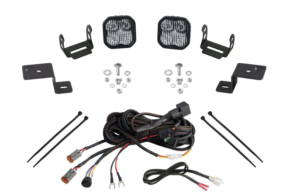 Diode Dynamics Stage Series SS3 Pro White Combo Backlit Ditch Light Kit - Ford F-150 2021-2026 / Expedition 2018-2024