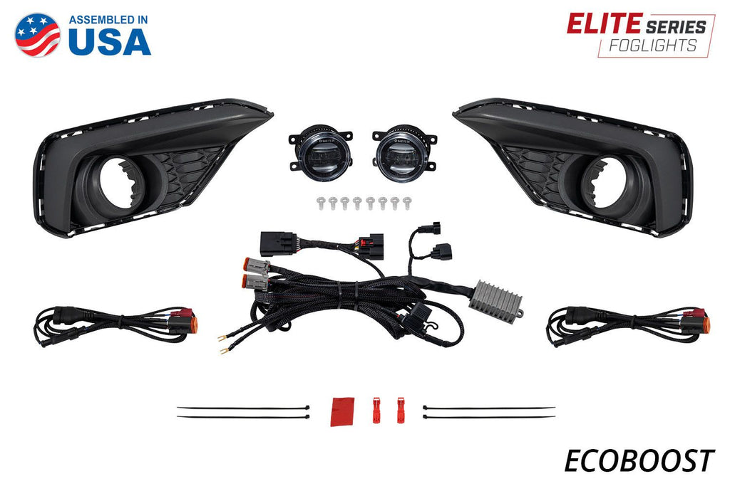 Diode Dynamics Elite Series Dual-Color Add-On Fog Lamp Kit - Ford Mustang EcoBoost 2024-2025