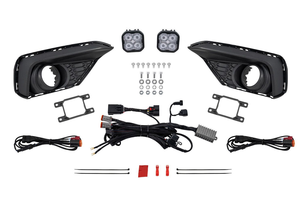 Diode Dynamics SS3 Dual-Color Wide Add-On Fog Lamp Kit - Ford Mustang EcoBoost 2024-2025