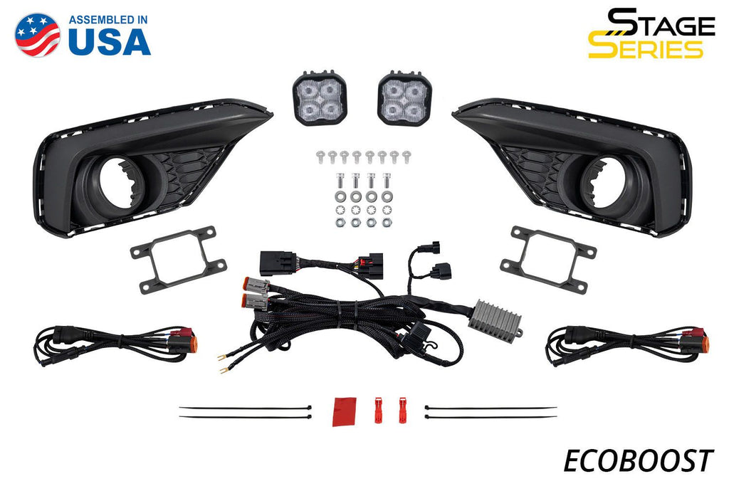 Diode Dynamics SS3 Dual-Color Wide Add-On Fog Lamp Kit - Ford Mustang EcoBoost 2024-2025