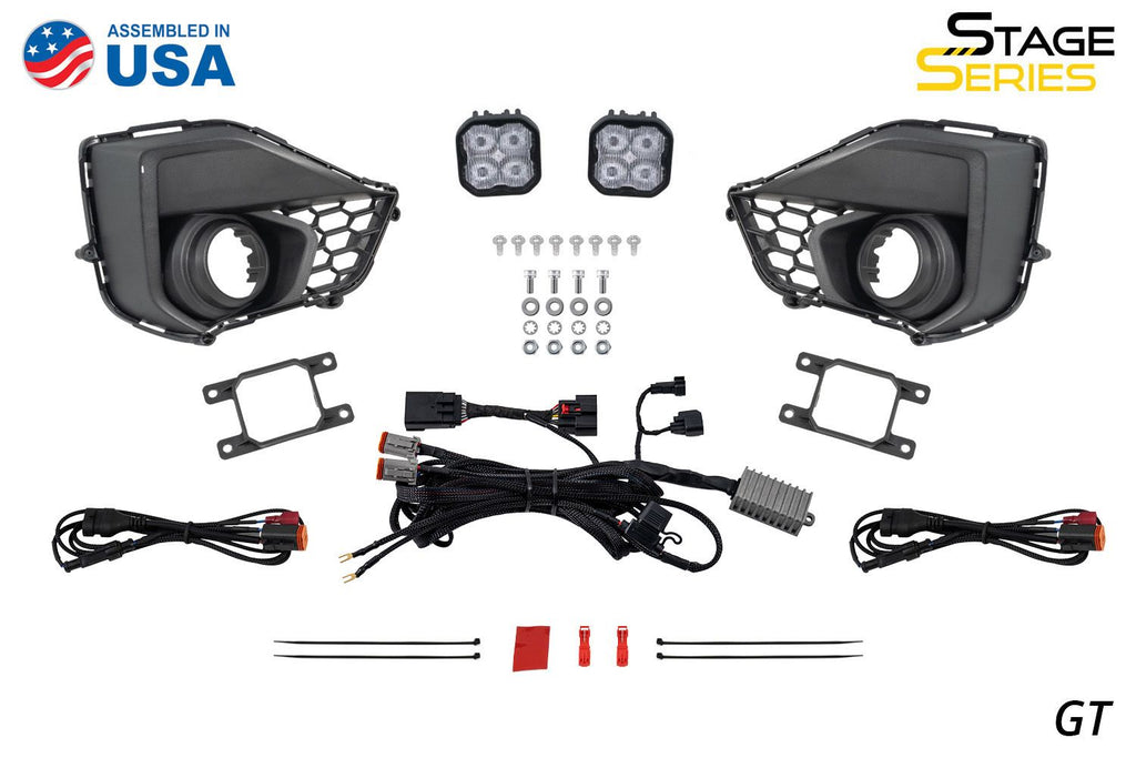 Diode Dynamics SS3 Dual-Color Wide Add-On Fog Lamp Kit - Ford Mustang EcoBoost 2024-2025