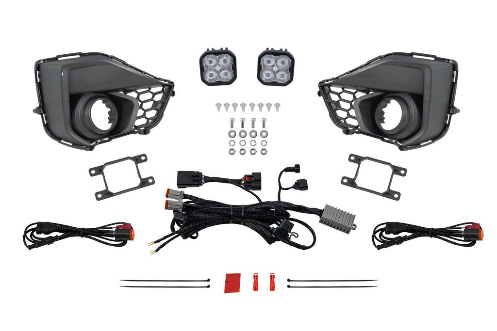 Diode Dynamics SS3 Dual-Color Wide Add-On Fog Lamp Kit - Ford Mustang GT 2024-2025