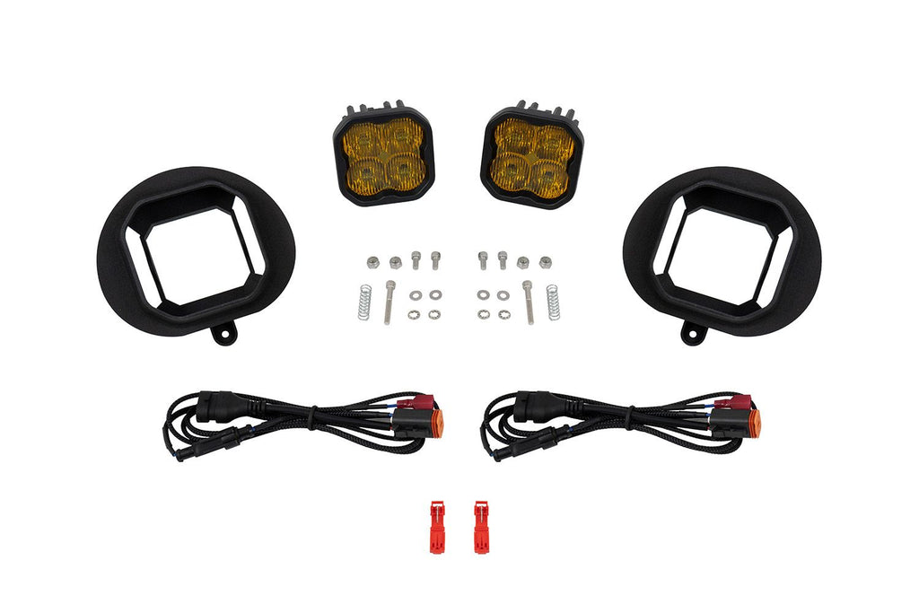Diode Dynamics SS3 Pro Yellow SAE Type DR Fog Light Kit - Multiple Dodge Models 2002-2008
