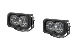 Diode Dynamics C2 2.0 Sport White SAE Driving Standard [Amber Backlight; Pair] - Universal