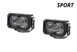 Diode Dynamics C2 2.0 Sport White Flood Standard [Red Backlight; Pair] - Universal