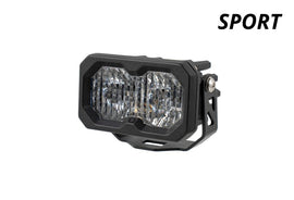 Diode Dynamics C2 2.0 Sport White Flood Standard [Red Backlight; Single] - Universal