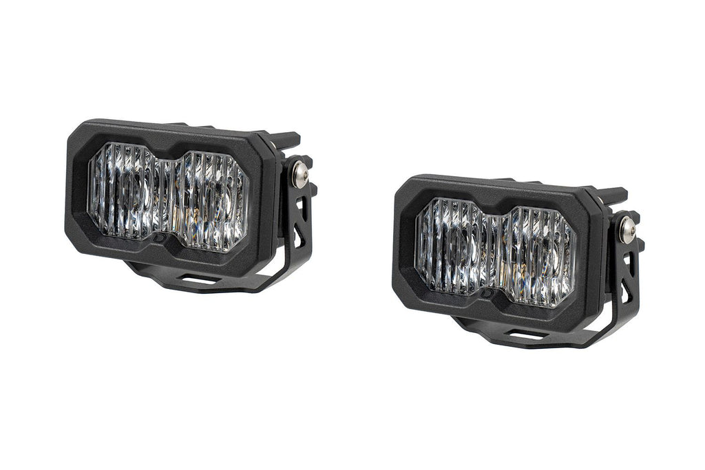 Diode Dynamics C2 2.0 Max White SAE Fog/Wide Standard Amber BL (Pair) - Universal