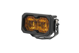 Diode Dynamics C2 2.0 Pro Yellow SAE Fog/Wide Standard [Amber Backlight; Single] - Universal