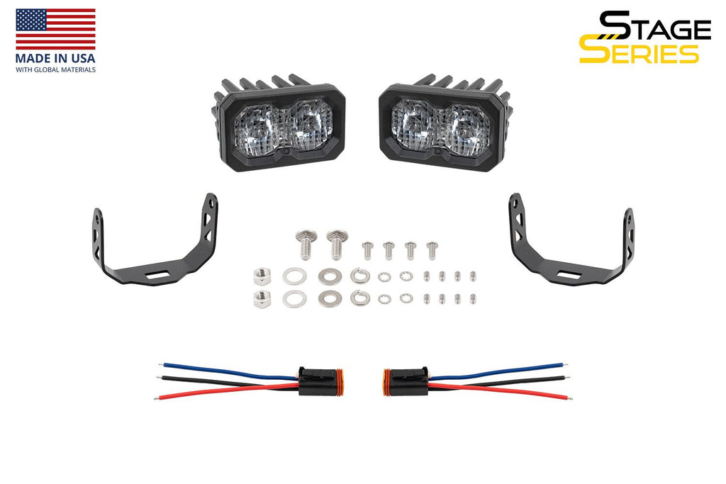 Diode Dynamics C2 2.0 SAE/DOT White Pro Standard LED Pod (Pair) - Universal