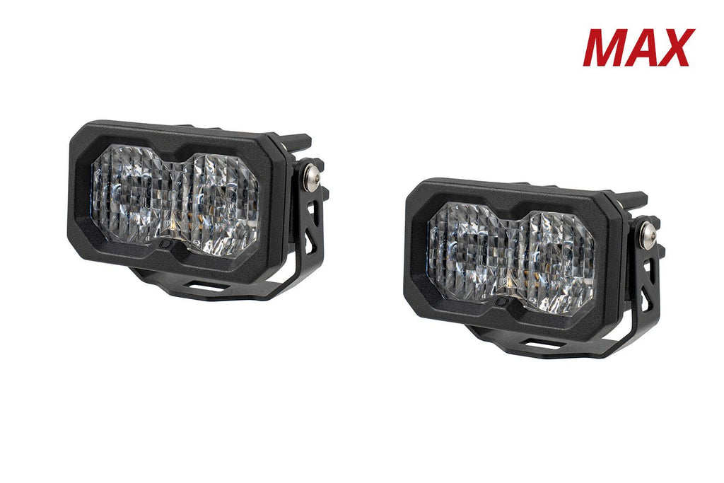 Diode Dynamics C2 2.0 White SAE/DOT Driving Max Standard Amber BL (Pair) - Universal Fitment