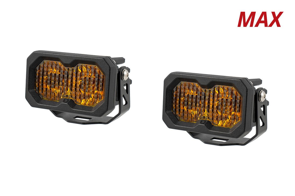 Diode Dynamics C2 2.0 Yellow SAE Driving Max Standard ABL (Pair) - Universal Fitment