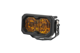 Diode Dynamics C2 2.0 Max Yellow Flood Standard Amber BL (Single) - Universal