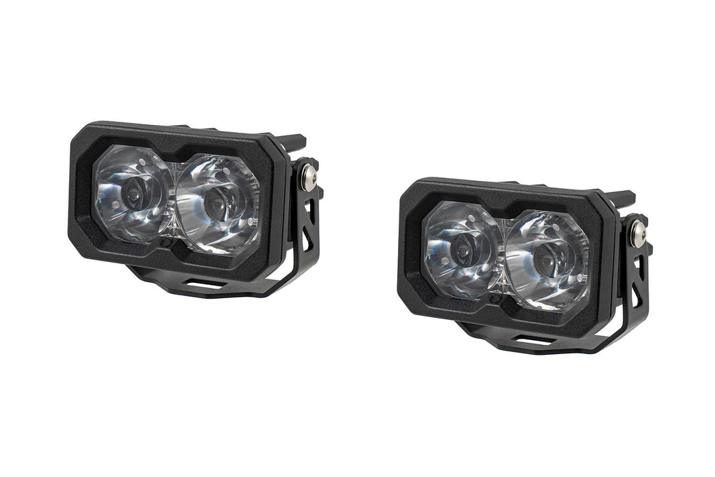 Diode Dynamics C2 2.0 Max White Spot Standard Amber BL (Pair) - Universal
