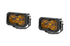 Diode Dynamics C2 2.0 Max Yellow Spot Standard Amber BL (Pair) - Universal