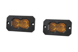 Diode Dynamics C2 2.0 Sport Yellow Flood Flush Amber BL (Pair) - Universal