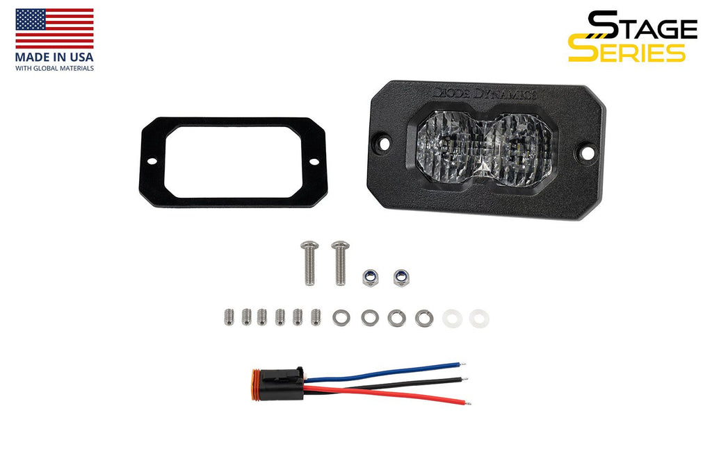 Diode Dynamics C2 2.0 Max White Combo/Driving Flush Red BL (Single) - Universal
