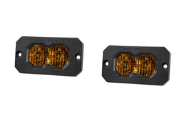Diode Dynamics C2 2.0 Max Yellow Combo/Driving Flush Amber BL (Pair) - Universal