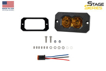 Load image into Gallery viewer, Diode Dynamics C2 2.0 Pro Yellow Flood Flush Amber BL (Single) - Universal