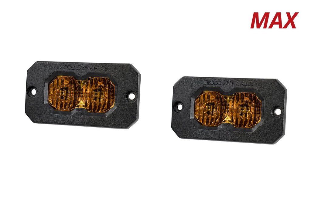 Diode Dynamics C2 2.0 Yellow Spot Max Standard Amber BL (Pair) - Universal
