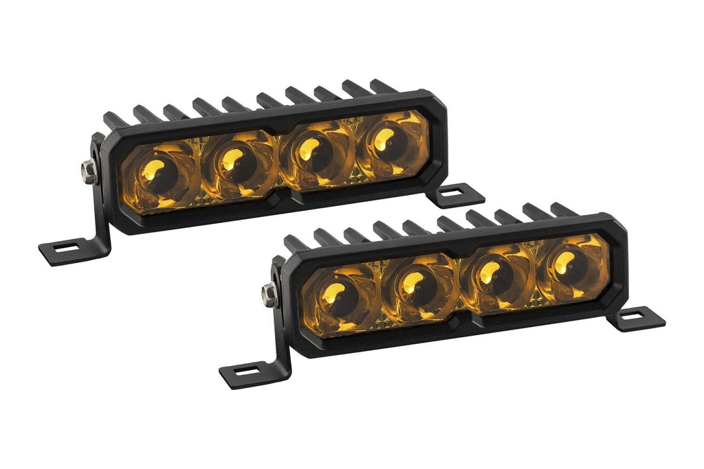 Diode Dynamics SS6 SAE/DOT Yellow Combo/Driving Max LED Light Bar (Pair)