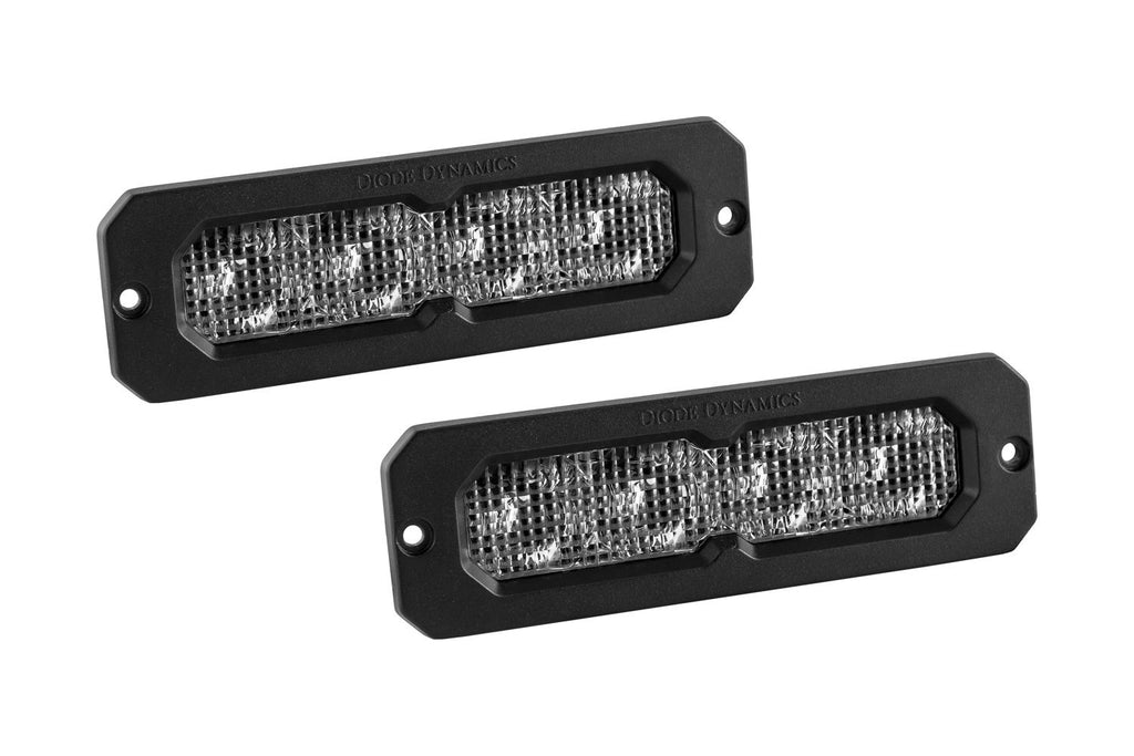 Diode Dynamics SS6 White Flood Max Flush Mount LED Light Bar (Pair)